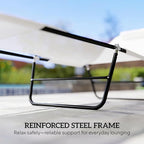 Outsunny Folding Chaise Lounge Chair, Pool Sun Tanning Chair, Outdoor Lounge - Image 7