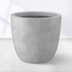 Kante 14 Inch Dia Round Concrete Planter, Indoor Outdoor Large Plant Pot by Kante
