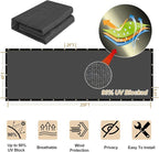 UPGRADE Privacy Fence Screen 4'x30' Dark Grey Outdoor 90% Visibility Blockage - Image 3