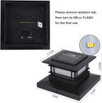 Dynaming 2 Pack Solar Post Cap Lights Outdoor - Image 8