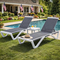 Kozyard Outdoor Chaise Lounge Chair, Full Flat Adjustable Patio Lounger by Kozyard