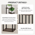 AZERPIAN Plant Stand 4 Tier Indoor Metal Flower Shelf - Image 5
