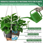 10 Inch Hanging Planters for Indoor Plants, Outdoor Hanging Plant Pot - Image 5