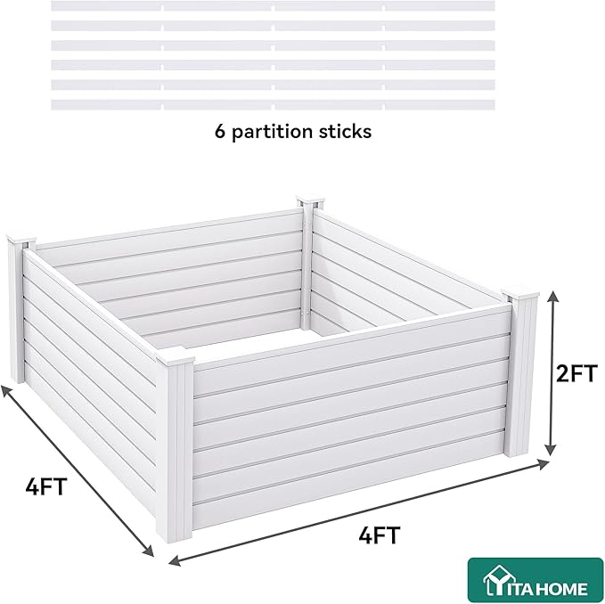 YITAHOME 4x4x2 FT Plastic Raised Garden Bed Kit, Large Outdoor Above Ground - Image 8