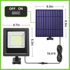 Solar Lights Outdoor 6500K Cool White Solar Flood Lights, Waterproof Dusk to - Image 8