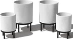 Veradek Demi Series Round Planter w/Stand by VeradekOutdoor