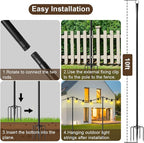 2 Pack 10FT Lighting Hanging Pole - Image 7