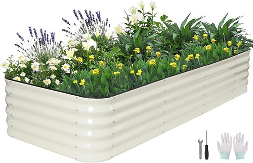 5 in 1Galvanized Raised Garden Bed by BIRDSINYARD
