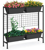 OYEAL Raised Garden Bed with Legs & Trellis, Vegetables - Image 9