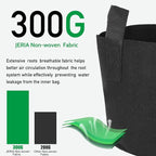 JERIA 12-Pack 7 Gallon Grow Bags, 300G Thickened Nonwoven Garden Pots, Heavy - Image 4