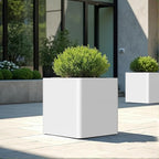 Large Metal Outdoor Planter Box 24" W x 24" D x 24" H, Cube Planters - Image 5