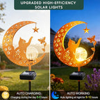 ZNYCYE Solar Lights Outdoor Decorative Moon Cat Butterfly Solar Stake Lights - Image 8