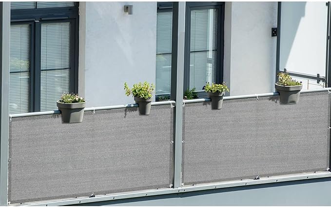 LOVE STORY Balcony Privacy Screen, 3.3'x19.7' Deck Shield Screen Fence Cover - Image 7