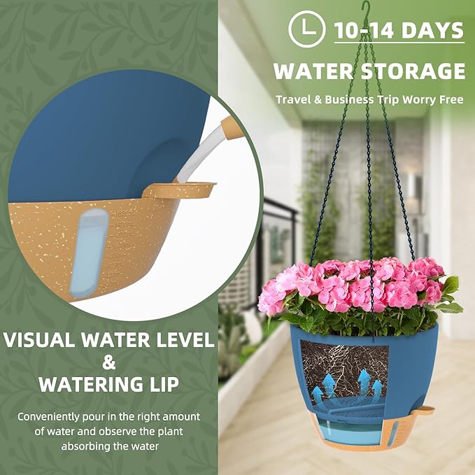 ZMTECH 12 Inch Hanging Planters - Image 2