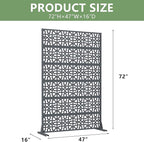 Casaphoria Metal Privacy Screen Outdoor, Drakgrey-Perilla - Image 4