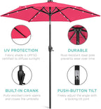Best Choice Products 7.5ft Outdoor Solar Market Table Patio Umbrella - Image 5