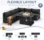 NICESOUL 6 Piece Outdoor Patio Furniture Set - Image 4