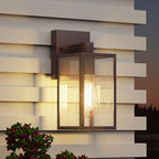 Oil Rubbed Bronze Outdoor Front Porch Light Fixture Wall Mount, LED Exterior by WIHTU
