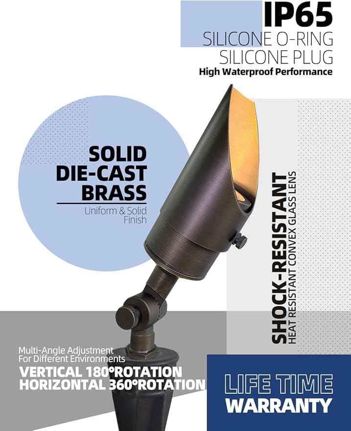 MALORY Brass Landscape Spotlight 12-Pack - Image 5