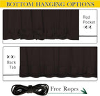 NICETOWN 2 Panels Outdoor Curtains Waterproof Pocket & Back Tab on Top & Bottom - Image 2