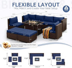 NICESOUL 9 Piece Patio Furniture Set - Image 4