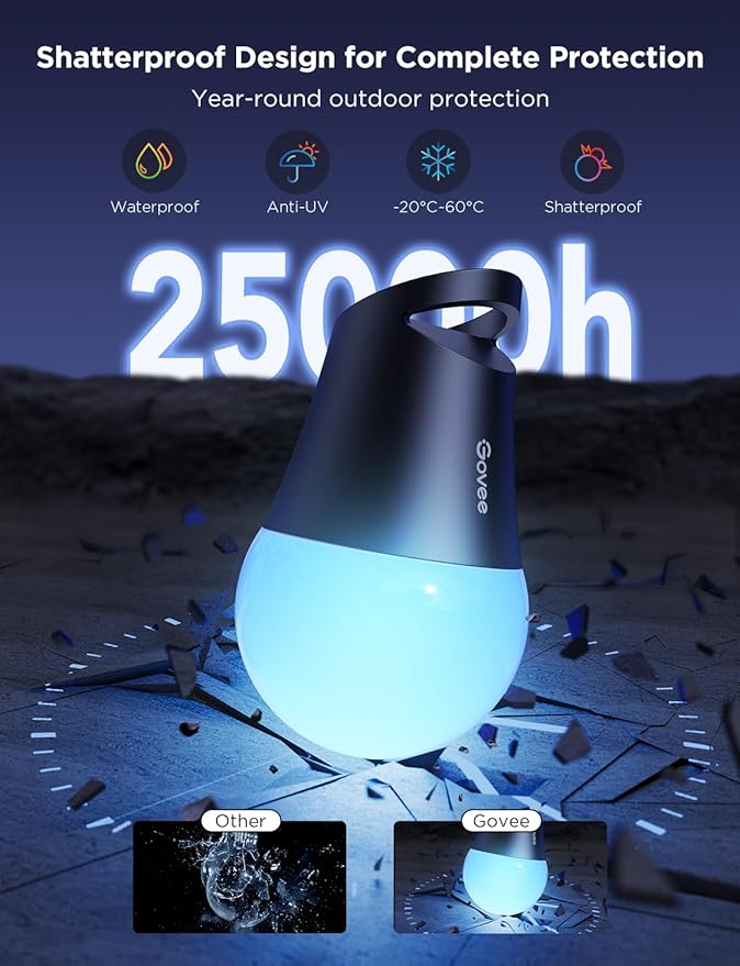 Govee Smart Outdoor String Lights 2, 96ft RGBIC Outdoor Lights - Image 5