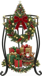 TOSKING 2 Tier Metal Plant Stand Indoor Outdoor, Rustproof Stable Plant Stands - Image 2