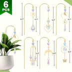 Crystal Suncatcher, 6 Pack Garden Suncatchers Small Trellis - Image 3