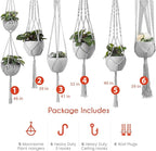 Plant Hanger Indoor, Macrame Plant Hangers Indoor Macrame Hanging Planters - Image 6