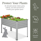 Best Choice Products 48x24x30in Galvanized Raised Garden Bed, Metal Elevated - Image 6