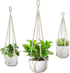 USLAI Macrame Plant Hanger Indoor Outdoor, Fits 4 to 15 Inch Pots, Strong by USLAI
