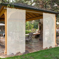 SpaceDresser Waterproof Outdoor Sheer Curtains by SpaceDresser