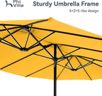 PHI VILLA 15ft Large Patio Umbrellas - Image 7