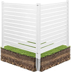 VEVOR 48" W x 48" H Vinyl Fence Panels, Air Conditioner Fence, Outdoor Privacy by VEVOR