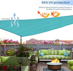 E&K Sunrise 10' x 10' x 10' Sun Shade Sail Triangle Canopy Shade Cover UV Block - Image 5