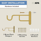 Ilyapa 3 Pack Metal Wall Plant Hangers - Image 4