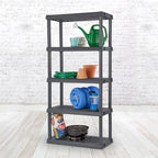 Sterilite 4-Pack 5 Shelf Unit, Heavy-Duty Shelving Storage Rack - Image 9