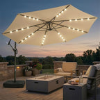 wikiwiki 10ft Solar LED Patio Umbrella by WikiwikiPatioUmbrellas