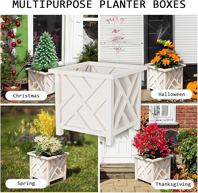 Lattice Design Outdoor Planter Box - Image 6
