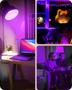 EDISHINE PAR38 Purple & Orange LED Flood Light Bulbs Outdoor, Dimmable LED - Image 6