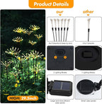 Kwaiffeo Solar Garden Lights Outdoor: Waterproof 2 Modes Twinkling Fireworks - Image 2