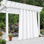 NICETOWN Outdoor Curtain for Patio Waterproof Extra Wide 84 inch, Sun Blocking by NICETOWN