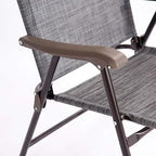 Giantex Set of 2 Patio Folding Chairs, Outdoor Patio Dining Chairs w/Armrest - Image 9