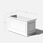 Veradek Brixton Series Long Plastic Planter - Image 2