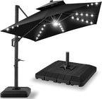 Best Choice Products 10x10ft Cantilever Patio Umbrella w/Base Included by BestChoiceProducts
