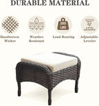 Belord Outdoor Ottomans for Patio Foot Rest - Image 5