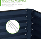 Best Choice Products 6x3x2ft Outdoor Metal Raised Garden Bed, Deep Root Box - Image 5