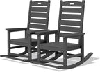 SERWALL Outdoor Rocking Chair Set of 2, Oversized Rocking Chair by SERWALL
