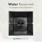 Tierra Verde 2-Pack Indoor & Outdoor Self-Watering Square Planters - Image 6
