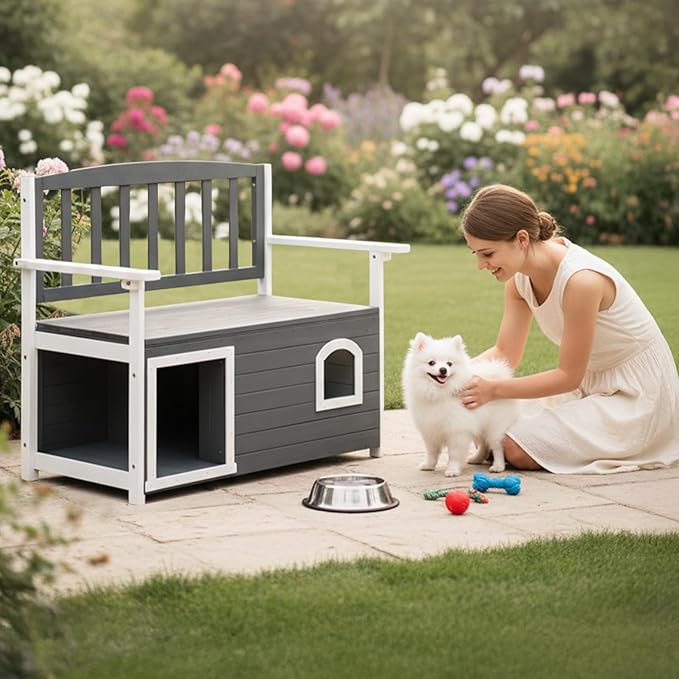 VINGLI Outdoor Storage Bench - Image 9